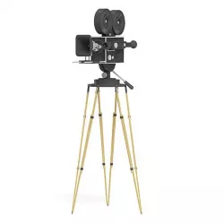 Vintage Movie Camera 3D Model