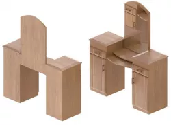 Wooden Makeup table with mirror