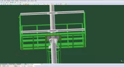 16.0 high must with plateform &ladder