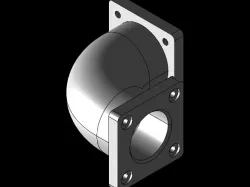 A curved pipe part