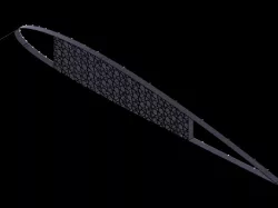 auxetic chiral structural morphing airfoil