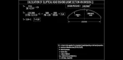 CALCULATION OF  ELLIPTICAL HEAD DISHEND (ASME SECTION-VIII-DIVISION-1)