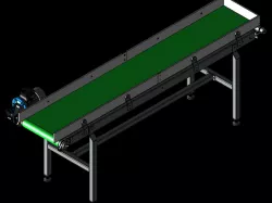 Conveyor Belt with guide rails