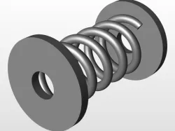 Dynamic spring (varying pitch)