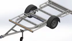Empty trailer frame / Pusta rama przyczepki
