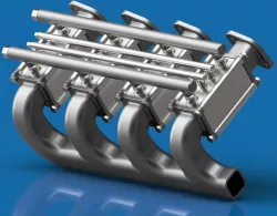 Exhaust manifold micro ammonia cracker for hydrogen engine