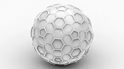 Faded Honeycomb Sphere + Video Tutorial