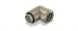 Fitting - Darkside - 90 Deg - 12/10mm & G1/4 Male