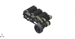 FRC 3 CIM flat gearbox 2 speeds