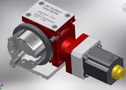 Guedel Teilapparat, CNC dividing device with 4-axis control