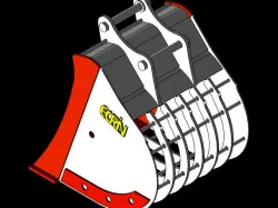 hidromek 4cx backhoe loader skeleton bucket