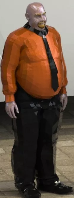 Homem gordo e careca - Fat bald man
