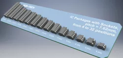 IC DIP Packages with Sockets in pitch 7.62mm