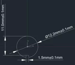 Keyed Toggle Switch Cutout