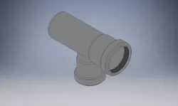 KG pipe branch DN50-DN40-87°