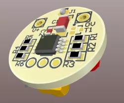 LED fire simulation PCB