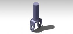 dassault falcon 10 main landing gear drag strut keyway part number 3D ...