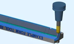 Mastercam surface blend toolpath example