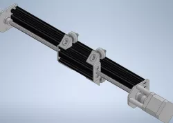 Nema 17 T Slot Lead Screw Driven Actuator (2040 Al Extrusion Rail)