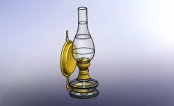 old kerosene lamp