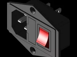 Power inlet IEC 320 C14