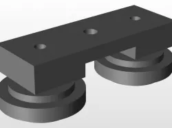 Side-mount 1 inch T-slot rail slide