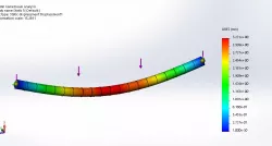 SolidWorks Simulation-Deflection Analysis 2