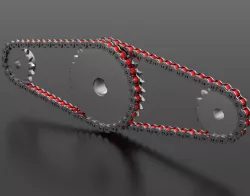 SPROCKET WITH ROLLER CHAIN