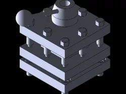 Square tool post