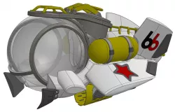Subway Jet Racing Pod Scale Model