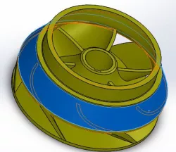 vertical pump fin