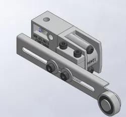 Válvula 3-2 comando por rolete lateral regulável bidirecional -  série MML - M5 Micro - Cód. 0.230.127.300