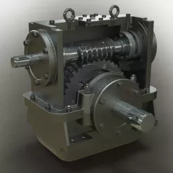 Worm reduction gear