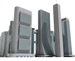 12 Buildings 3D Models 3D model