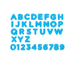 3D Cartoon Alphabet 3D model