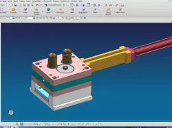 3D gear mold with cylinder slider