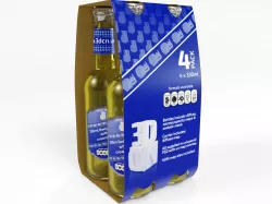 4 pack beer carrier 330ml 3D model