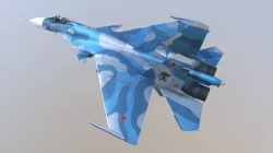 Aircraft SU-33 from TAVKR Admiral Kuznetsov 3D model
