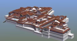 Ancient Palace Basic Low-poly  3D model