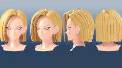 Android 18 hairstyle 3D 3D model