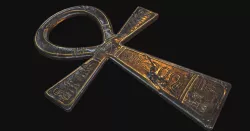 Ankh Wall Plague Low-poly  3D model