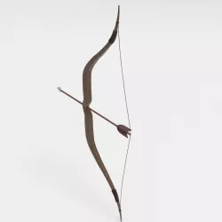 Antique Arch Arrow Low-poly  3D model