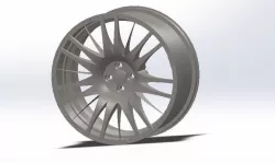 Audi Wheel Rim Low-poly  3D model