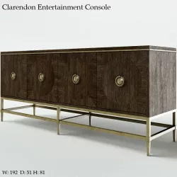 Bernhardt Clarendon Entertainment Console 3D model