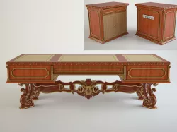 Boss Table with stand 3D model
