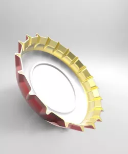 Bottle cap crown 3D model