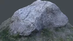 Boulder 3d scanned Rock Low-poly  3D model