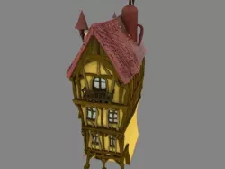 Cartoon house 3D model