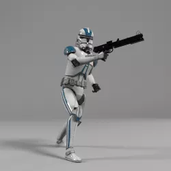 Clone Trooper Star Wars rigged 3D model