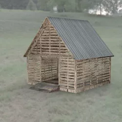Corncrib for DAZ Studio 3D model